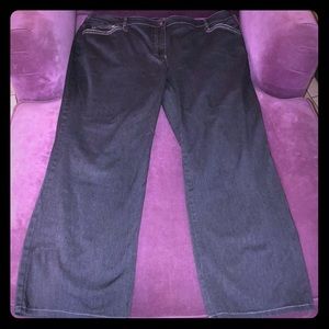 COPY - Jones New York stretch wide leg jeans
